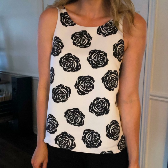 Cooper & Ella rose print sleeveless blouse - Picture 1 of 9